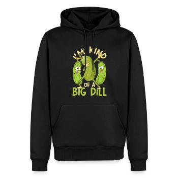 Lustiges Gemüse Geschenk Dabbing Gurke - Männer Premium Bio Hoodie - Schwarz - Vorne - Nico (187cm)