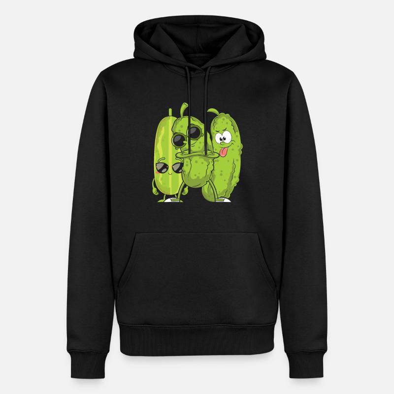 Concombre - Sweat à capuche Premium bio Homme - noir