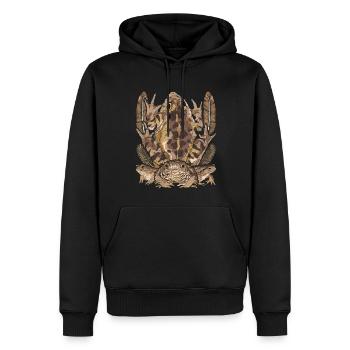 Nature Animal Motif Amphibians Frog Gift Toad - Men’s Premium Organic Hoodie - black - Front - Nico (187cm)
