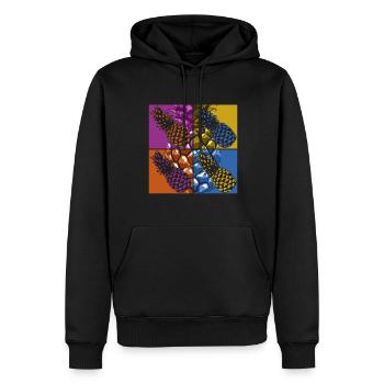 Sommerurlaub Geschenk Frucht Tropische Ananas - Männer Premium Bio Hoodie - Schwarz - Vorne - Nico (187cm)