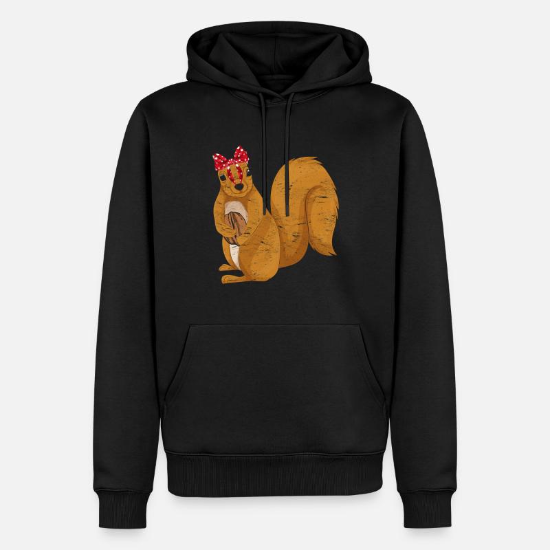 Écureuil - Sweat à capuche Premium bio Homme - noir