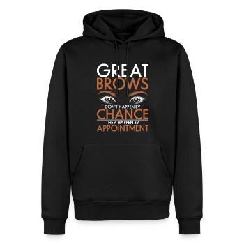 Augenbrauen Kosmetikerin Geschenk Brow Artist - Männer Premium Bio Hoodie - Schwarz - Vorne - Nico (187cm)