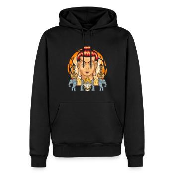 Hinduismus Spiritualität Geschenk Yoga Buddha - Männer Premium Bio Hoodie - Schwarz - Vorne - Nico (187cm)