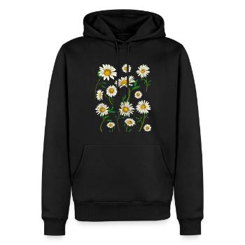 Gänseblümchen Hobbygärtner Geschenk Blumen Botanik - Männer Premium Bio Hoodie - Schwarz - Vorne - Nico (187cm)