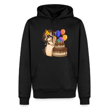Trash Panda Birthday Party Gift Raccoon - Men’s Premium Organic Hoodie - black - Front - Nico (187cm)