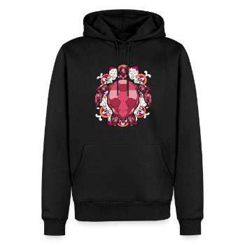 Polynésie Mandala Mer Animal Cadeau Tortue - Sweat à capuche Premium bio Homme - noir - Devant - Nico (187cm)