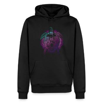 Ocean Animal Lover Cadeau Tortue colorée - Sweat à capuche Premium bio Homme - noir - Devant - Nico (187cm)