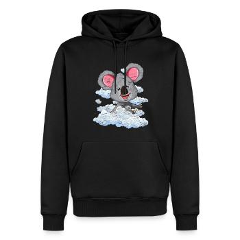 Australia Animal Zoo Animal Gift Clouds Koala - Men’s Premium Organic Hoodie - black - Front - Nico (187cm)