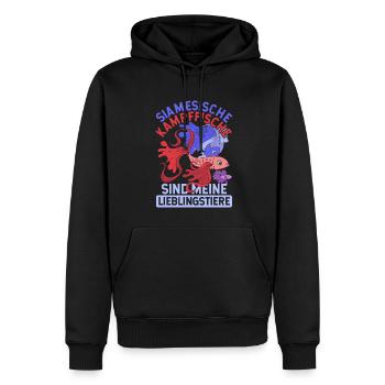 Ozean Tier Meerestier Geschenk Lustiges Kampffisch - Männer Premium Bio Hoodie - Schwarz - Vorne - Nico (187cm)