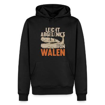 Meerestier Schwertwal Tier Geschenk Lustiges Wal - Männer Premium Bio Hoodie - Schwarz - Vorne - Nico (187cm)