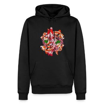 Nishikigoi Koi Fischzucht Geschenk Koi Karpfen - Männer Premium Bio Hoodie - Schwarz - Vorne - Nico (187cm)
