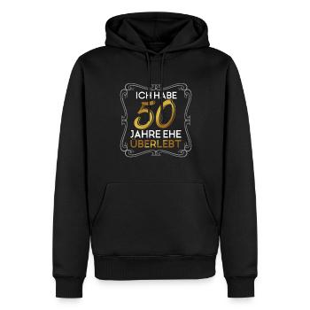 Goldene Hochzeit 50 Jahre Lustiges Geschenk Heirat - Männer Premium Bio Hoodie - Schwarz - Vorne - Nico (187cm)