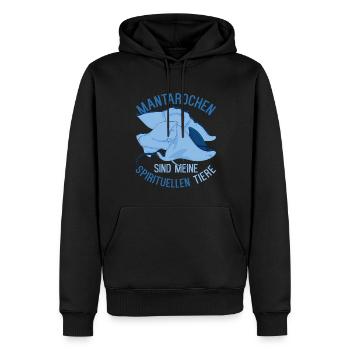 Meerestier Ozeantier Lustiges Geschenk Mantarochen - Männer Premium Bio Hoodie - Schwarz - Vorne - Nico (187cm)