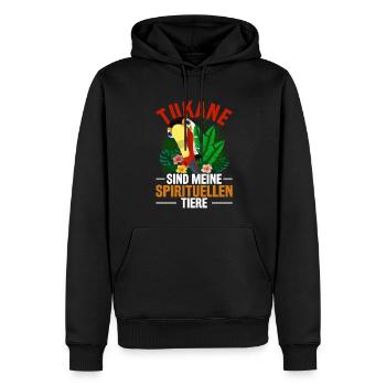 Exotischer Vogel Lustiges Geschenk Tropen Tukan - Männer Premium Bio Hoodie - Schwarz - Vorne - Nico (187cm)