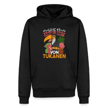 Leicht abgelenkt von Tukanen Tropen Vogel Tukan - Männer Premium Bio Hoodie - Schwarz - Vorne - Nico (187cm)