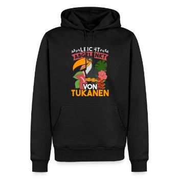 Exotisches Tier Vogel Geschenk Lustiges Tukan - Männer Premium Bio Hoodie - Schwarz - Vorne - Nico (187cm)