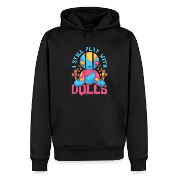 Wicca Witchcraft Voodoo Spell Funny Voodoo Doll - Sweat à capuche Premium bio Homme - noir - Devant - Nico (187cm)