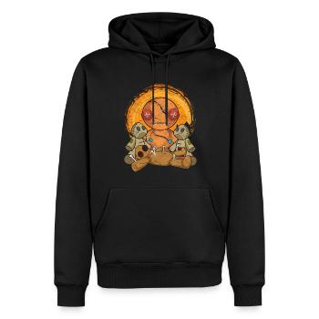 Effrayant Wiccan Witch Cadeau Poupée Vaudou - Sweat à capuche Premium bio Homme - noir - Devant - Nico (187cm)