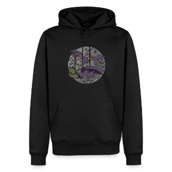 Full Moon Bat Swarm Gift Bat - Sweat à capuche Premium bio Homme - noir - Devant - Nico (187cm)