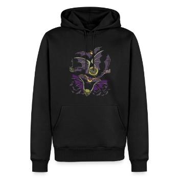 Halloween Animal Gift Animal Lover Bat - Sweat à capuche Premium bio Homme - noir - Devant - Nico (187cm)
