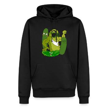 Saure Gurke Lustiges Geschenk Sonnenbrille Gurke - Männer Premium Bio Hoodie - Schwarz - Vorne - Nico (187cm)