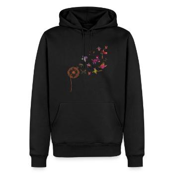 Gruseliges Hexen Geschenk Pusteblume Halloween - Männer Premium Bio Hoodie - Schwarz - Vorne - Nico (187cm)