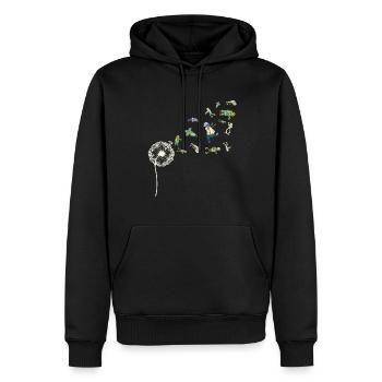 Dandelion Mummies Zombie Gift Halloween - Men’s Premium Organic Hoodie - black - Front - Nico (187cm)