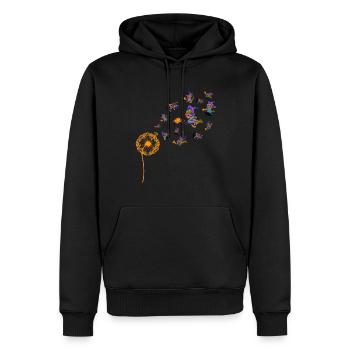 Pusteblume Gruseliges Hexen Geschenk Halloween - Männer Premium Bio Hoodie - Schwarz - Vorne - Nico (187cm)