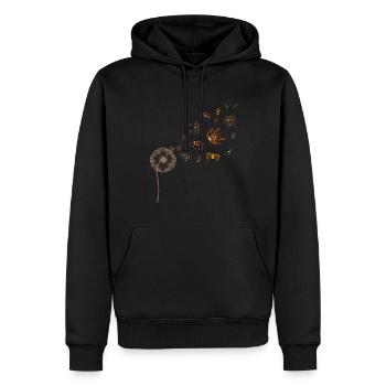Arachnide Tarentule Cadeau Pissenlit Araignée - Sweat à capuche Premium bio Homme - noir - Devant - Nico (187cm)