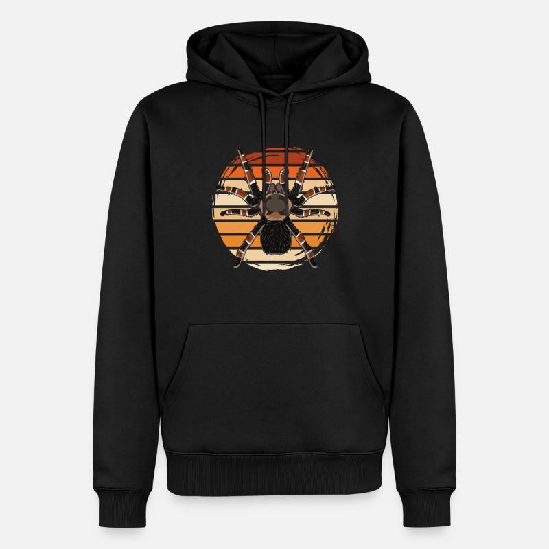 Araignée tarentule rétro tarentule - Sweat à capuche Premium bio Homme - noir