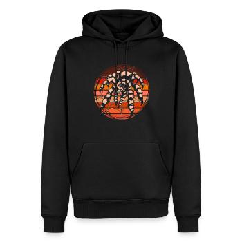 Tierliebhaber Arachnide Retro Tarantel Spinne - Männer Premium Bio Hoodie - Schwarz - Vorne - Nico (187cm)