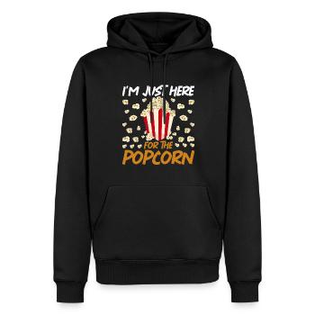 Kinofilm Kino Snack Geschenk Lustiges Popcorn - Männer Premium Bio Hoodie - Schwarz - Vorne - Nico (187cm)