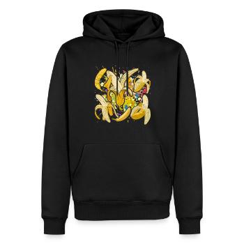 Dab Fruit Fruit Cadeau Dabbing Banane - Sweat à capuche Premium bio Homme - noir - Devant - Nico (187cm)