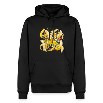 Dabbing Fruit Fruit Gift Dab Bananas - Sweat à capuche Premium bio Homme - noir - Devant - Nico (187cm)