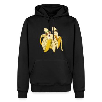 Sonnenbrille Lustiges Obst Geschenk Cooles Banane - Männer Premium Bio Hoodie - Schwarz - Vorne - Nico (187cm)