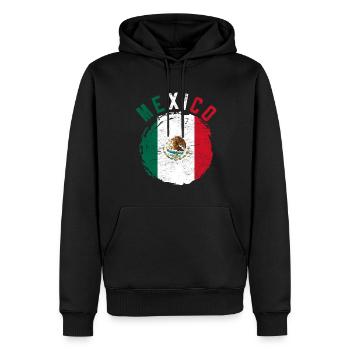 Mexikanische Flagge Mexiko Kultur Geschenk Mexiko - Männer Premium Bio Hoodie - Schwarz - Vorne - Nico (187cm)
