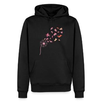 Amphibien à queue Pet Gift Dandelion Axolotl - Sweat à capuche Premium bio Homme - noir - Devant - Nico (187cm)