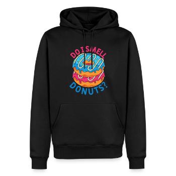 Candy Funny Gift Sprinkles Donuts - Sweat à capuche Premium bio Homme - noir - Devant - Nico (187cm)