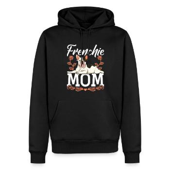 Hunde Mama Muttertag Geschenk Frenchie Bulldogge - Männer Premium Bio Hoodie - Schwarz - Vorne - Nico (187cm)