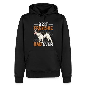 Meilleur Frenchie Daddy Gift Dogs Bulldog - Sweat à capuche Premium bio Homme - noir - Devant - Nico (187cm)