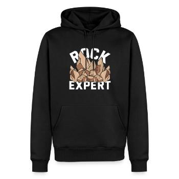 Gesteinsammler Experte Geschenk Lustiges Geologie - Männer Premium Bio Hoodie - Schwarz - Vorne - Nico (187cm)