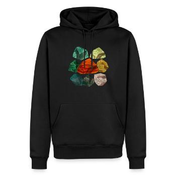 Steine Geologe Wissenschaft Geschenk Geologie - Männer Premium Bio Hoodie - Schwarz - Vorne - Nico (187cm)