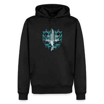Sea Life Ocean Animal Shark Cadeau Requin-marteau - Sweat à capuche Premium bio Homme - noir - Devant - Nico (187cm)