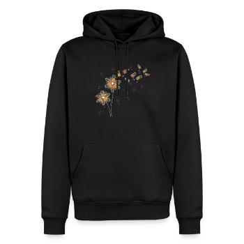 Tropisches Obst Frucht Geschenk Pusteblume Ananas - Männer Premium Bio Hoodie - Schwarz - Vorne - Nico (187cm)
