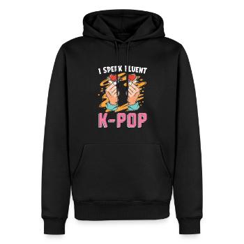 Ich spreche fließend K Pop Geschenk Lustiges K Pop - Männer Premium Bio Hoodie - Schwarz - Vorne - Nico (187cm)