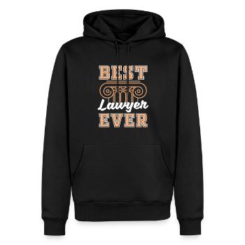 Cabinet d’avocats Law Gift Meilleur avocat - Sweat à capuche Premium bio Homme - noir - Devant - Nico (187cm)