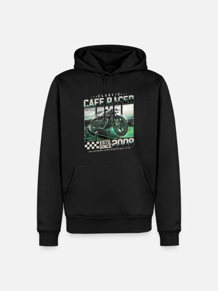 Cafe Racer built in 2008 - Men’s Premium Organic Hoodie - black
