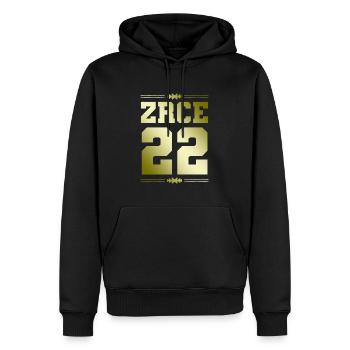 Zrce 22 - Männer Premium Bio Hoodie - Schwarz - Vorne - Nico (187cm)