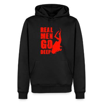 diving fun - Men’s Premium Organic Hoodie - black - Front - Nico (187cm)