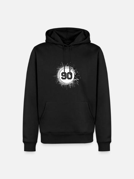 90 Number of blobs - Men’s Premium Organic Hoodie - black